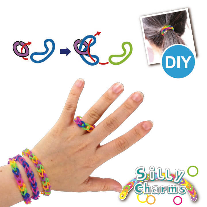Silly Charms DIY Rainbow Loom Bands Y5-F410