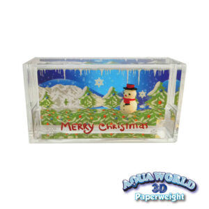 Aqua World 3D Paperweight Christmas Y8-F693-B