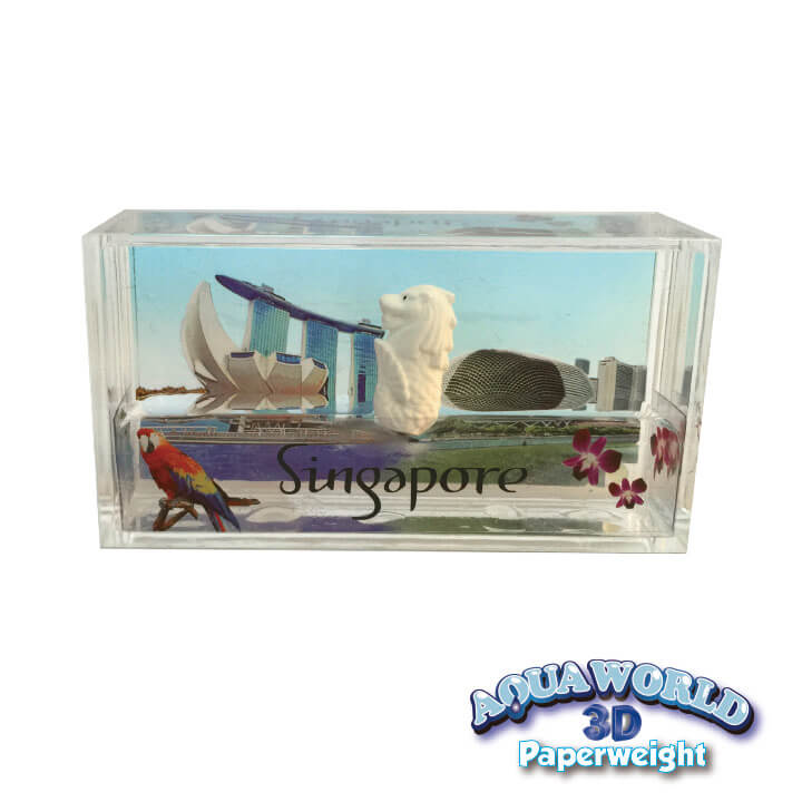 Aqua World 3D Paperweight Scenery Y8-F693-D