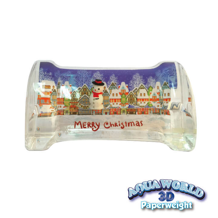 Aqua World 3D Paperweight Christmas Y8-F695-B