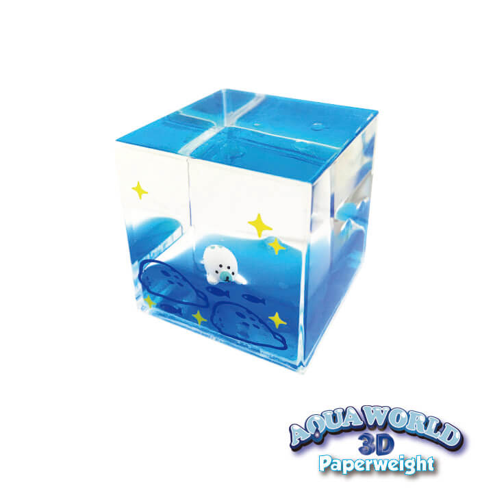 Aqua World 3D Paperweight Seal series Y8-F702-D