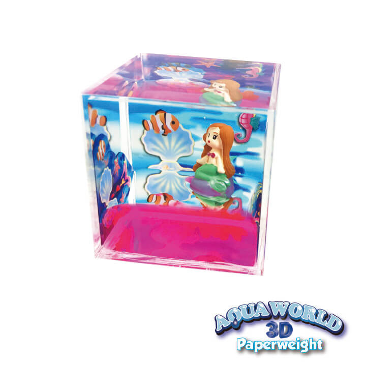 Aqua World 3D Paperweight Mermaid series Y8-F702-E