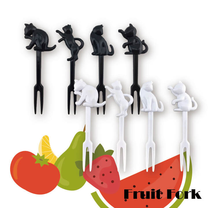 Fruit Fork Cat Series Plastic Fruit Fork Y8-F818