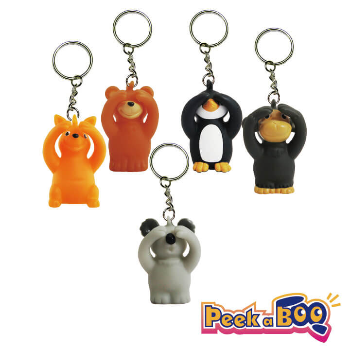 Peek a Boo Keychain Animal Series F4118-17AUD