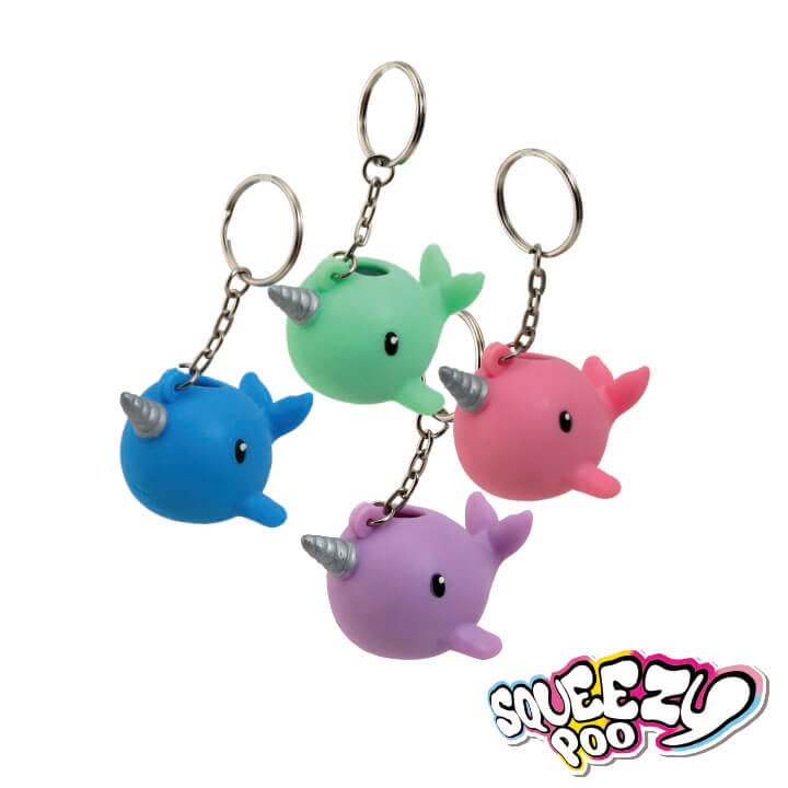 Squeezy Poo Keychain Narwhal Series FY4-F040-C