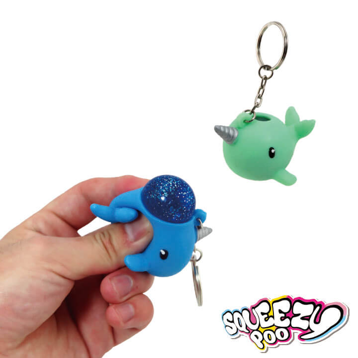 Squeezy Poo Keychain Narwhal Series FY4-F040-C