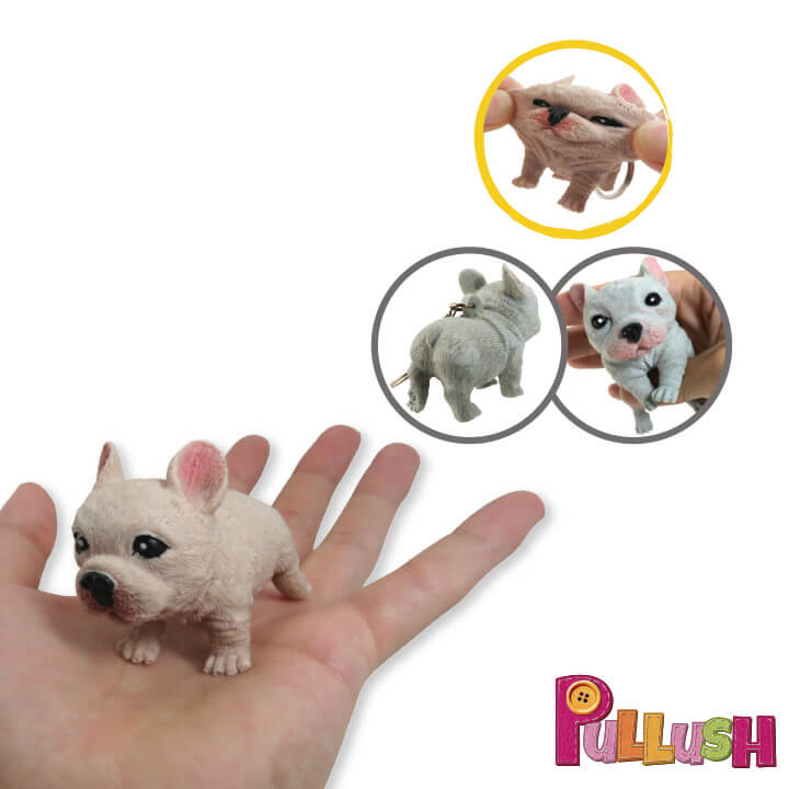 Pullush Soft Keychain Bulldog Series FY4-F026-C