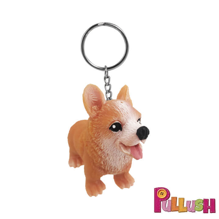 Pullush Soft Keychain Corgi Series FY4-F026-I