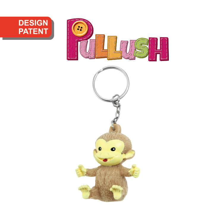 Pullush Soft Keychain Monkey Series FY4-F026-J