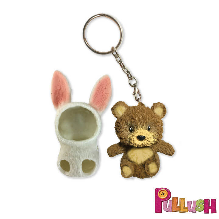 Pullush Soft Keychain Costume Bunny Series FY4-F050