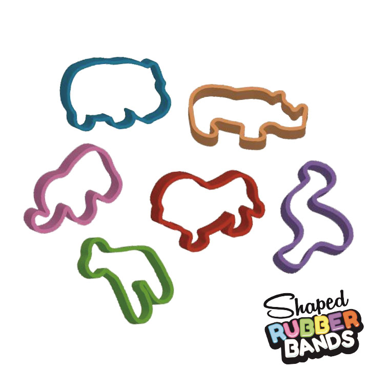 Shaped Rubber Bands Wild Series Y5-F977-D