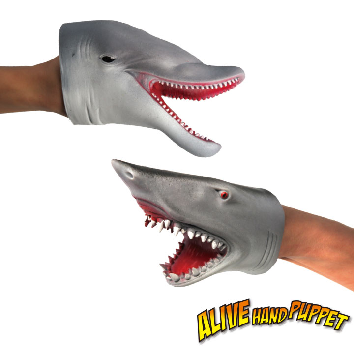 Alive Hand Puppet Shark & Dolphin Animal Hand Puppet Y5-F707