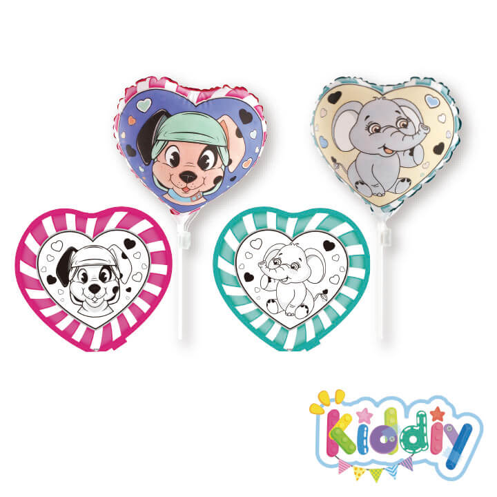Kiddiy Light up 2D Coloring Balloon Animal Series DIY Coloring Craft Kit Y5-F1012-A