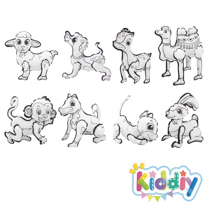 Kiddiy 3D Coloring Balloon Animal Series DIY Coloring Kit Y5-F1013-A