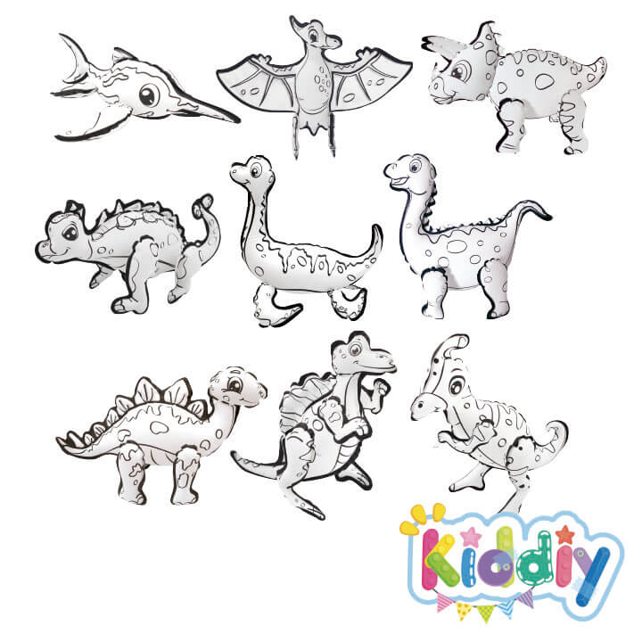 Kiddiy 3D Coloring Balloon Dinosaur Series Painting Balloon Y5-F1013-B