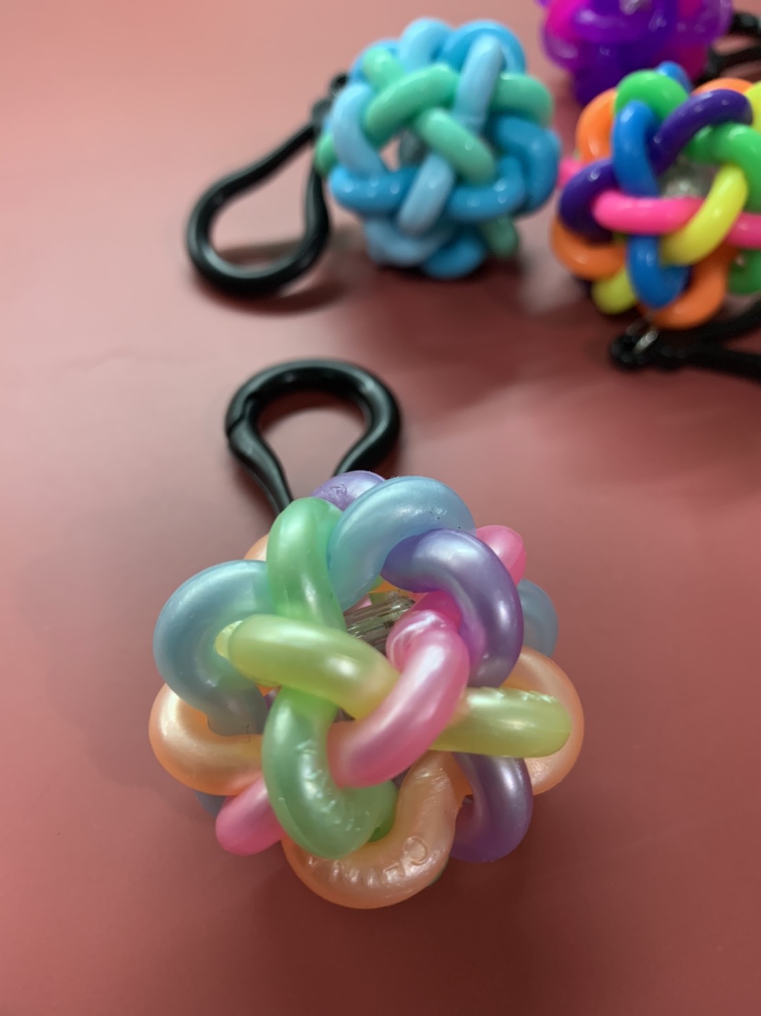 Braid Flash Ball Keychain FY4-F169