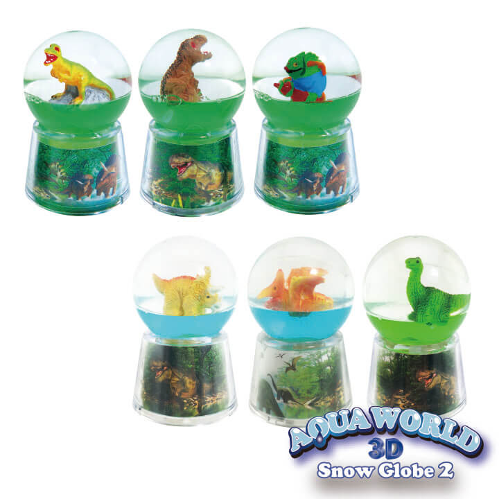 Aqua World 3D Snow Globe 2 Dinosaur Series FY6-F013-C