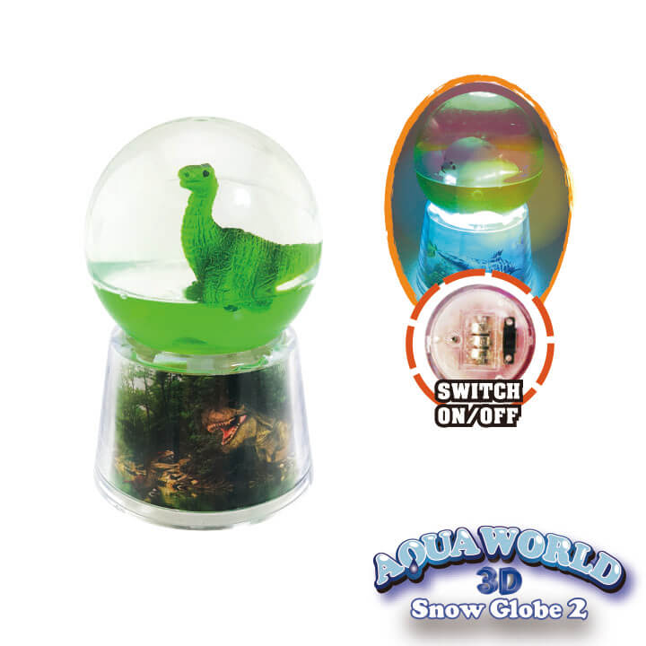 Aqua World 3D Snow Globe 2 Dinosaur Series FY6-F013-C