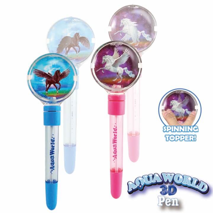 Aqua World 3D Spinning Pen Pegasus Series F2008-19RUD-B