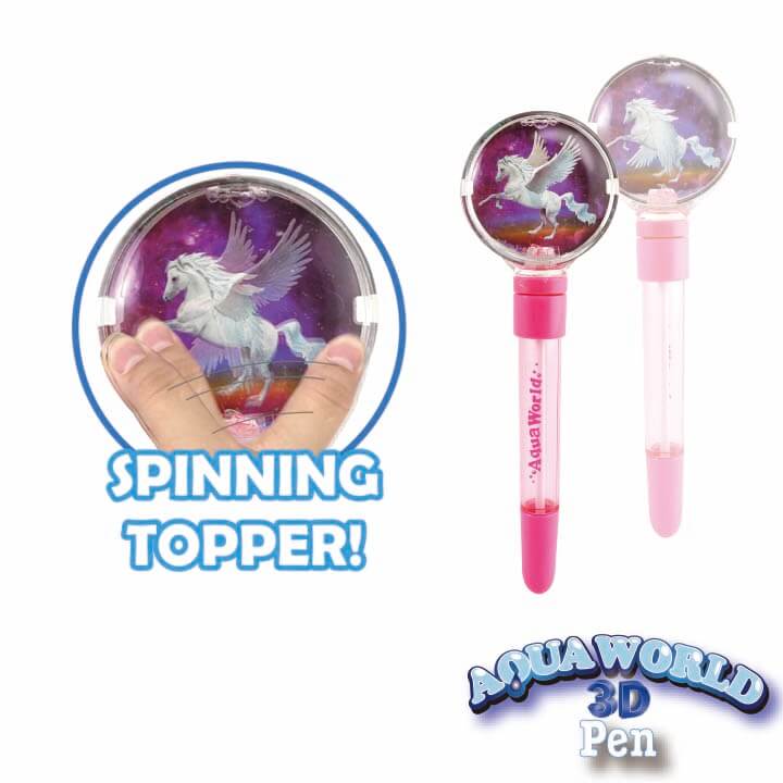 Aqua World 3D Spinning Pen Pegasus Series F2008-19RUD-B