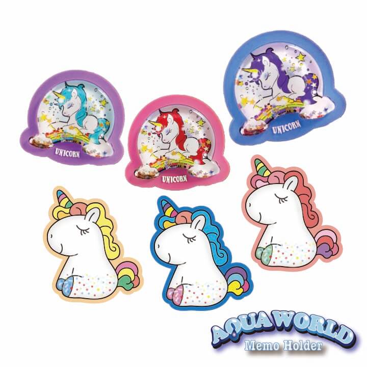 Aqua World Memo Holder Unicorn Series F8-O017-0UND