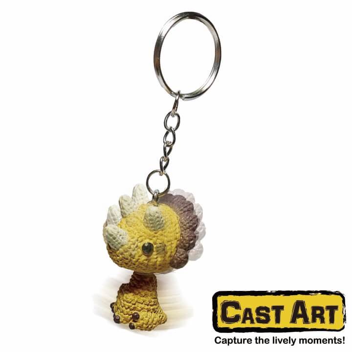 Cast Art Rocking Knitting Keychain Dinosaur Series F8L009-0CCD