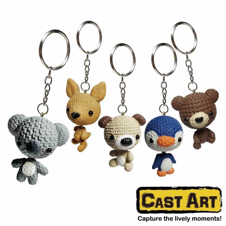 Cast Art Rocking Knitting Keychain Animal Series F8L009-0DDD