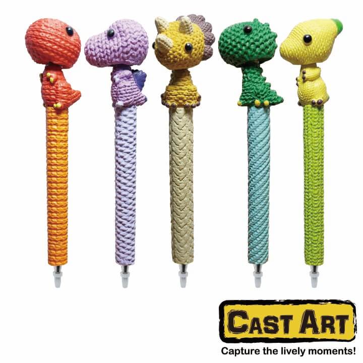 Cast Art Nodding Knitting Pen Dinosaur Series F8O005-0HHP