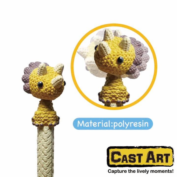 Cast Art Nodding Knitting Pen Dinosaur Series F8O005-0HHP