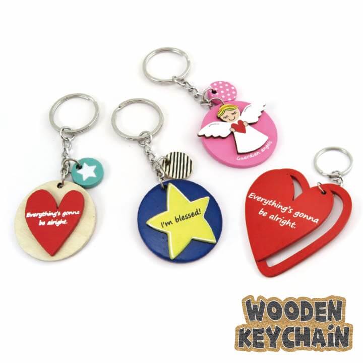 Wooden Keychain Blessing Series FY4-F076-A