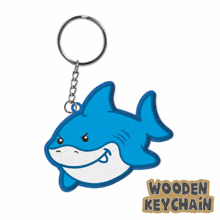 Wooden Keychain Ocean Series FY4-F077-B