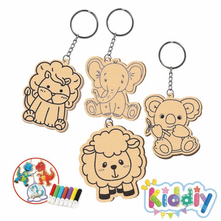 Kiddiy Wooden Keychain Animal Series FY4-F078-A