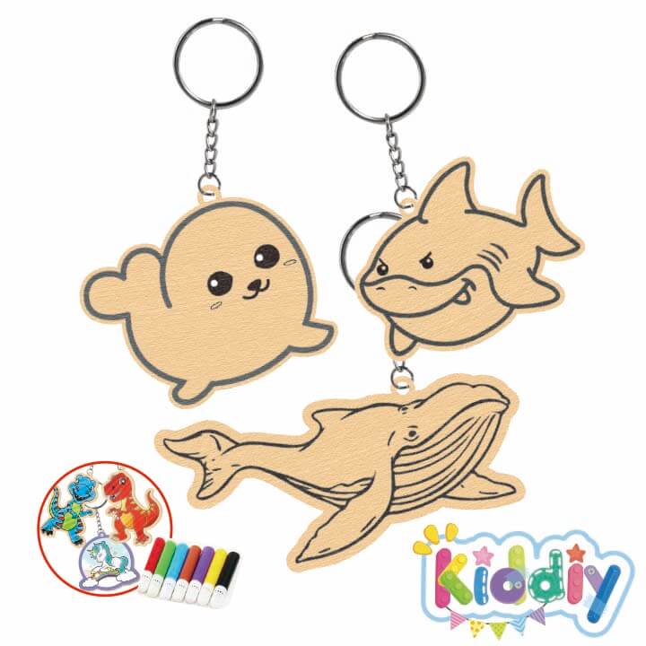 Kiddiy Wooden Keychain Ocean Series FY4-F078-B