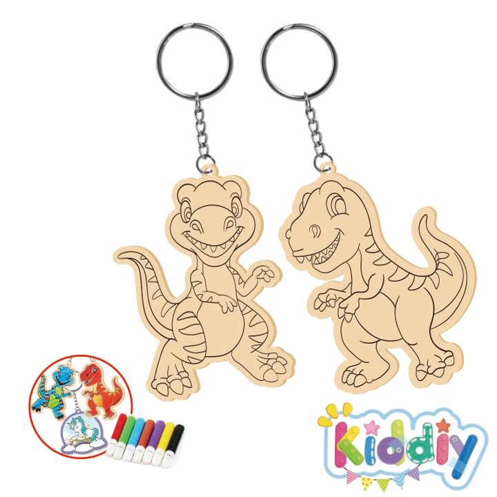 Kiddiy Wooden Keychain Dinosaur Series FY4-F078-C