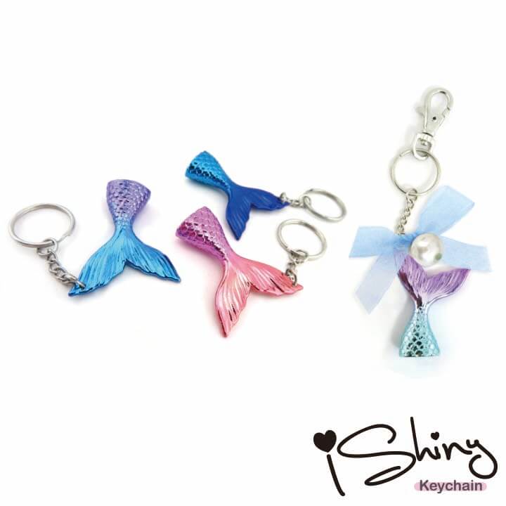 iShiny Keychain Rainbow Mermaid Tail Y4-F1006