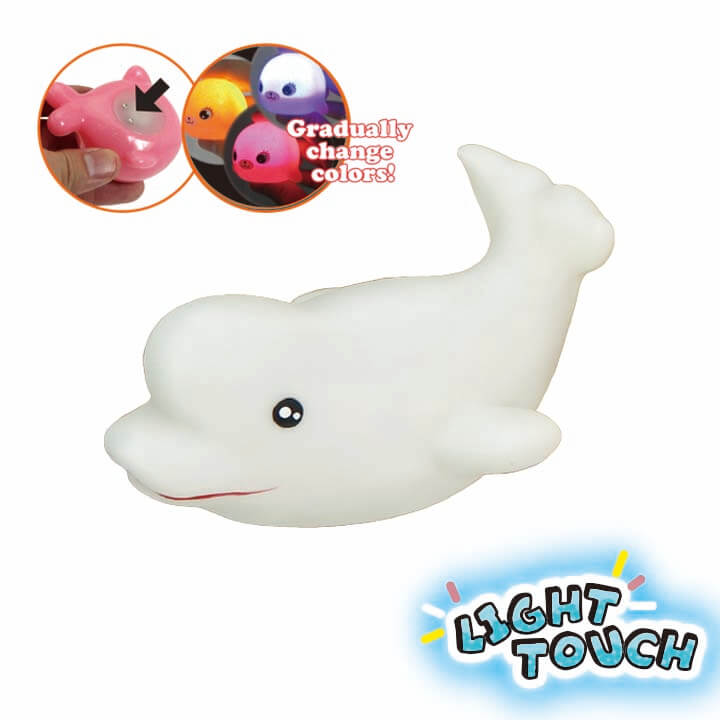 Light Touch Flash Bath Toy Beluga Whale Y5-F994-A