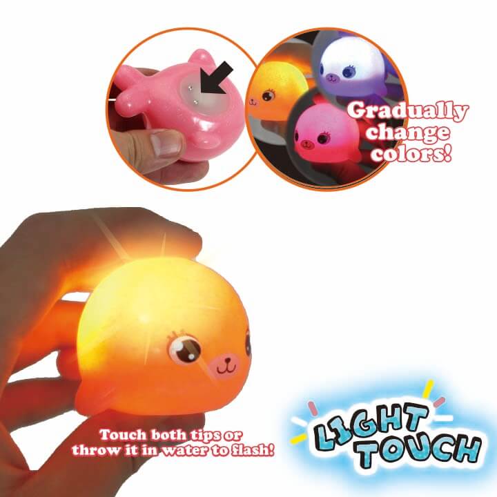 Light Touch Flash Bath Toy Squid Y5-F994-D