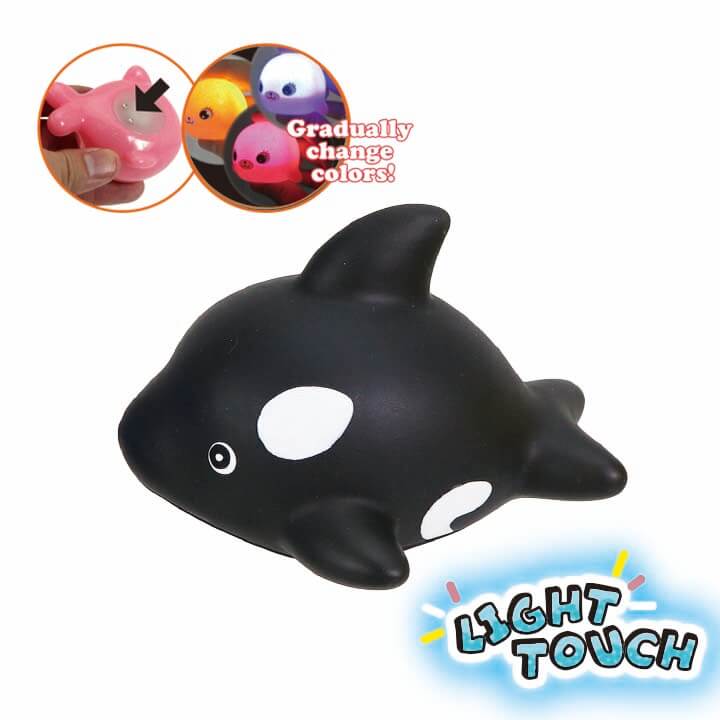 Light Touch Flash Bath Toy Killer Whale B Y5-F994-C