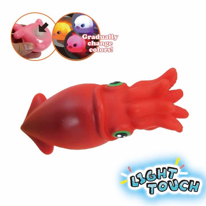 Light Touch Flash Bath Toy Squid Y5-F994-D