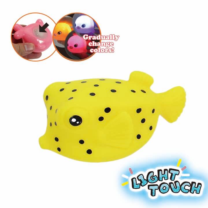 Light Touch Flash Bath Toy Pufferfish Y5-F994-H