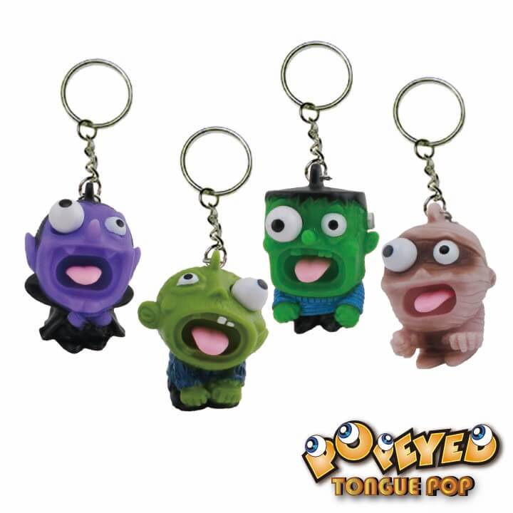 Popeyed Tongue Pop Keychain Horror Series F4110-1QHRD