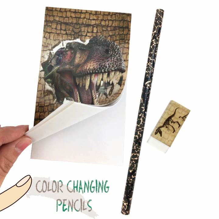 Color Changing Pencils Dinosaur Stationery Set B F6071-11DKO