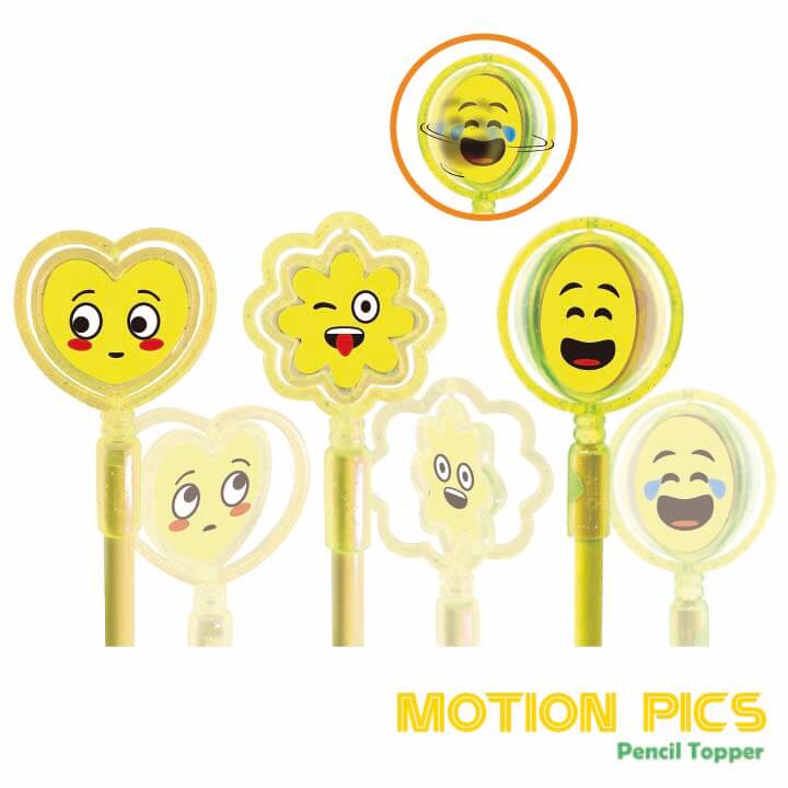 Motion Pics Pencil Topper Emoji Series Y3-F789