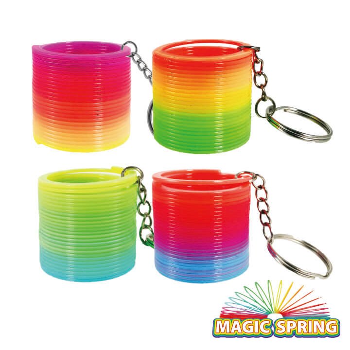 Magic Spring Keychain Rainbow Round Series Y4-F998