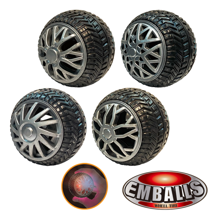 Emballs Flash Bouncing Ball Wheel Tire Series Ball FY5-F192-D