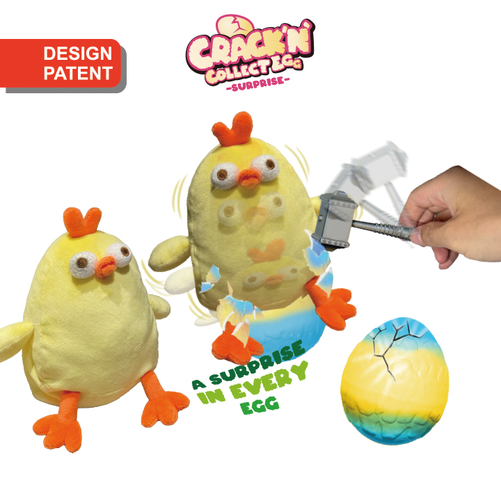 Cracking Egg-Little Chicken Plush FY5-F199-B