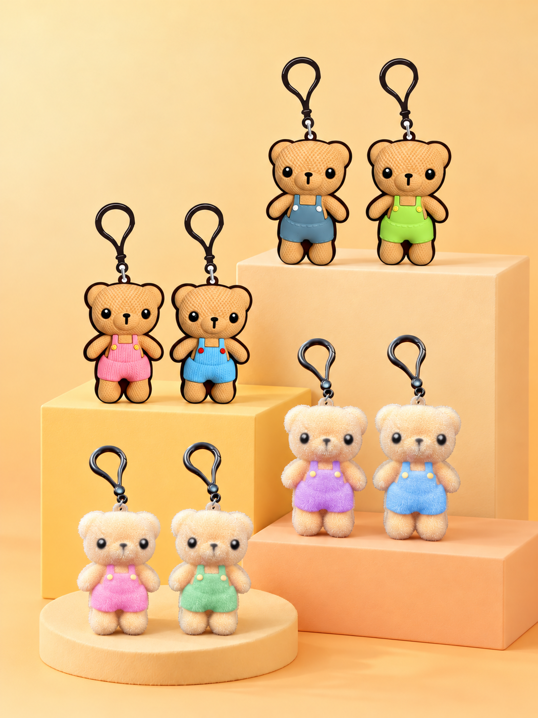 iKnitit – Soft PVC Knitting Bear Keychains
